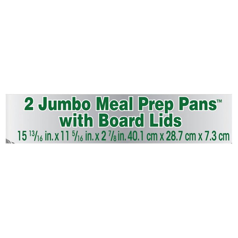 Handi-Foil Jumbo Meal Prep Pans with Board Lids, 2 count