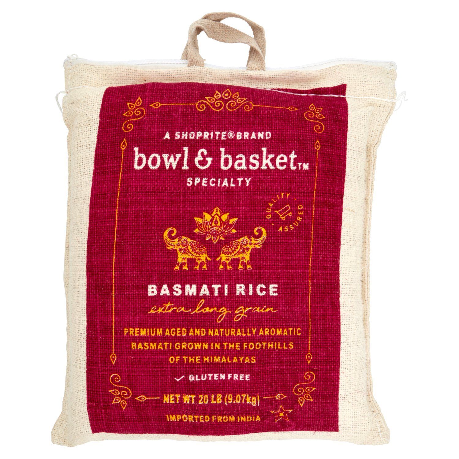 Bowl &amp; Basket Specialty Extra Long Grain Basmati Rice, 20 lb