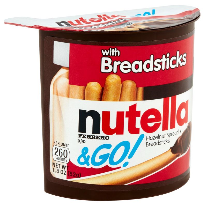 Ferrero Nutella &amp; Go! Hazelnut Spread + Breadsticks, 1.8 oz