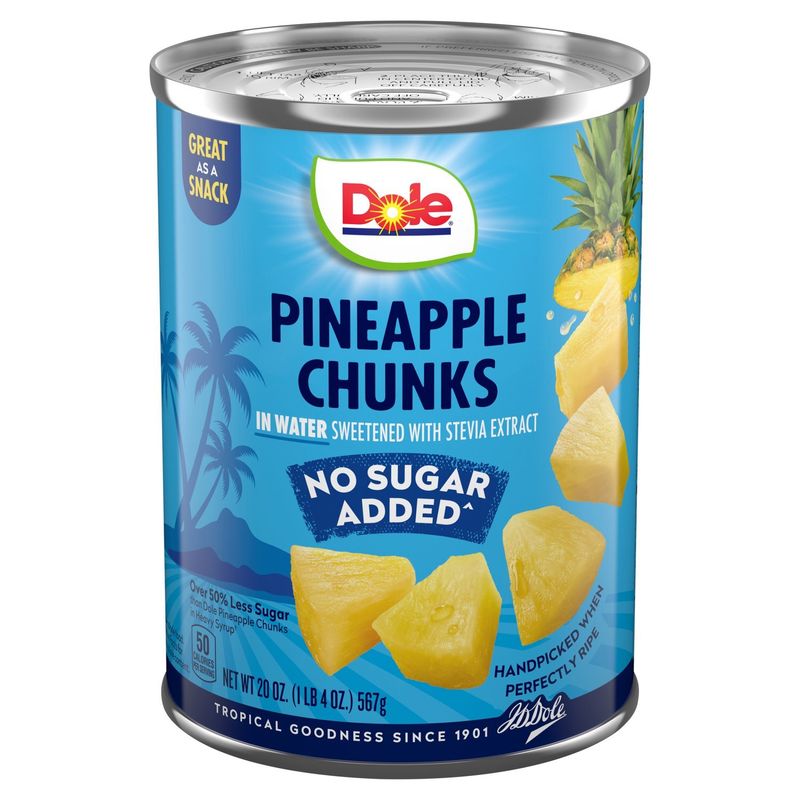 Dole Pineapple Chunks in Water, 20 oz