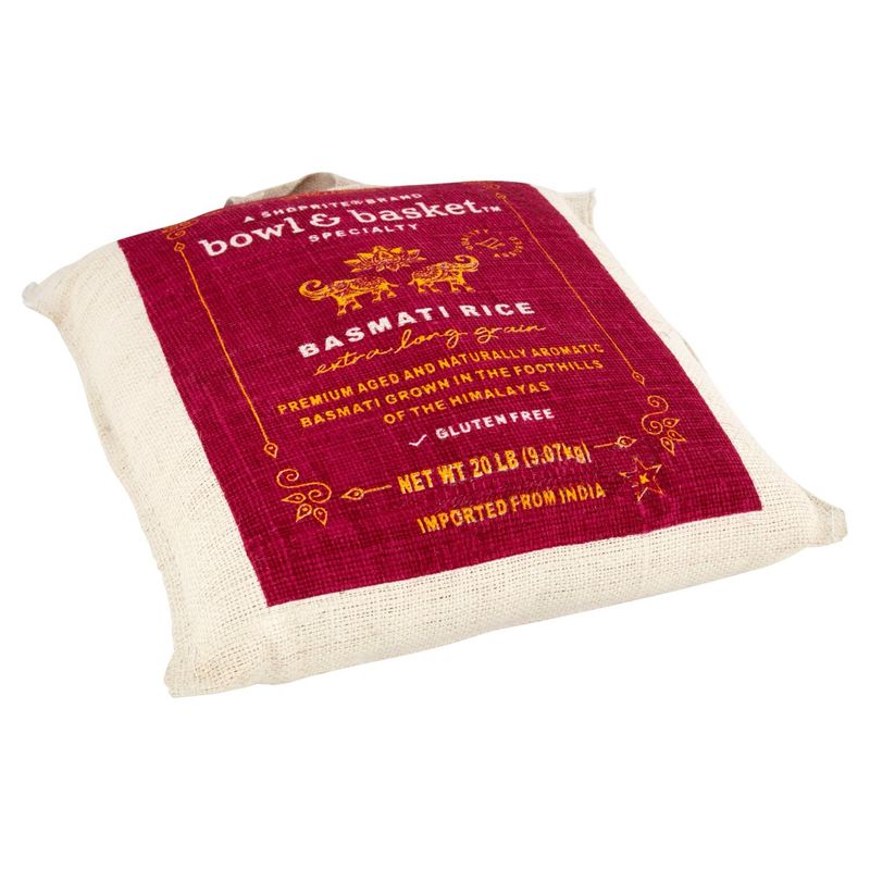 Bowl &amp; Basket Specialty Extra Long Grain Basmati Rice, 20 lb