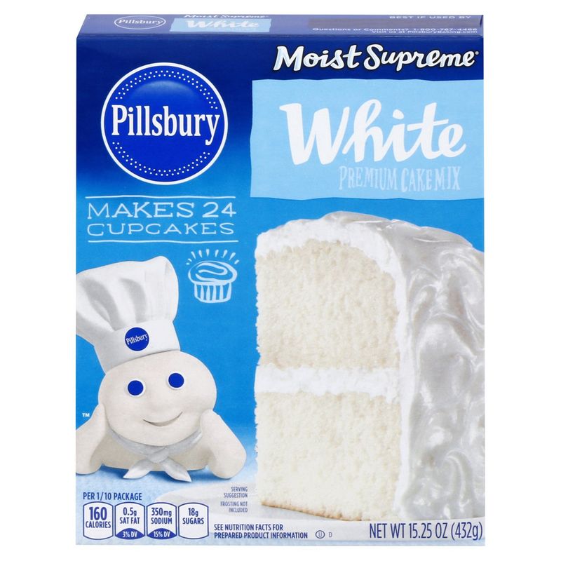 Pillsbury Moist Supreme White Cake Mix, 15.25 oz