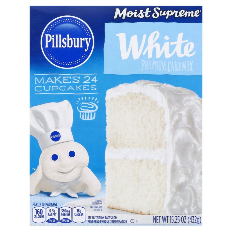 Pillsbury Moist Supreme White Cake Mix, 15.25 oz