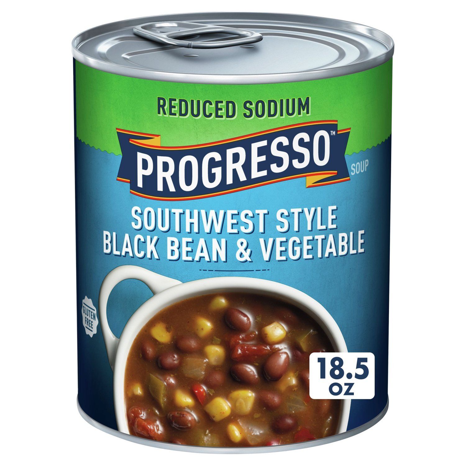 Progresso Reduced Sodium Southwest Style Black Bean &amp; Vegetable Soup, 18.5 oz