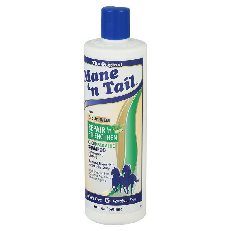 Mane 'n Tail Repair 'n Strengthen Cucumber Aloe Shampoo, 20 fl oz