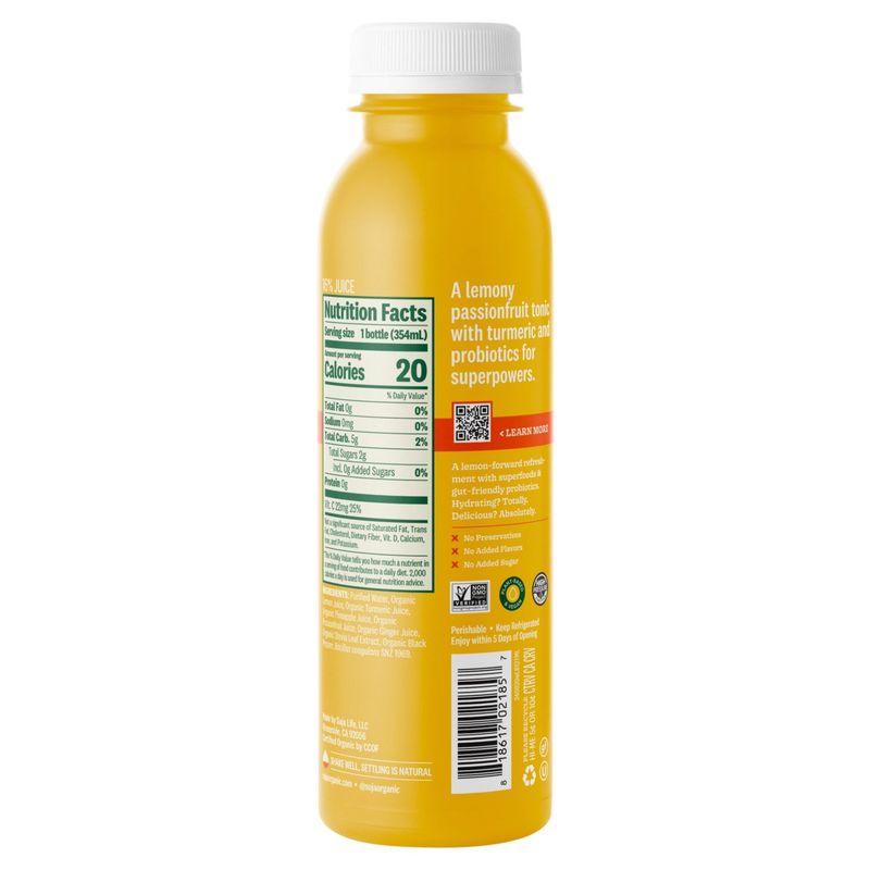 Suja Organic Turmeric Love Cold-Pressed Probiotic Juice Drink, 12 fl oz