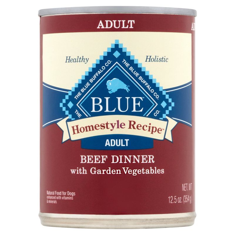 Blue Homestyle Recipe Beef Dinner with Garden Vegetables Adult Natural Food for Dogs, 12.5 oz