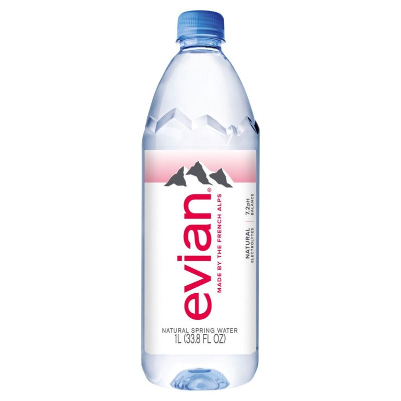 Evian Natural Spring Water, 33.8 fl oz