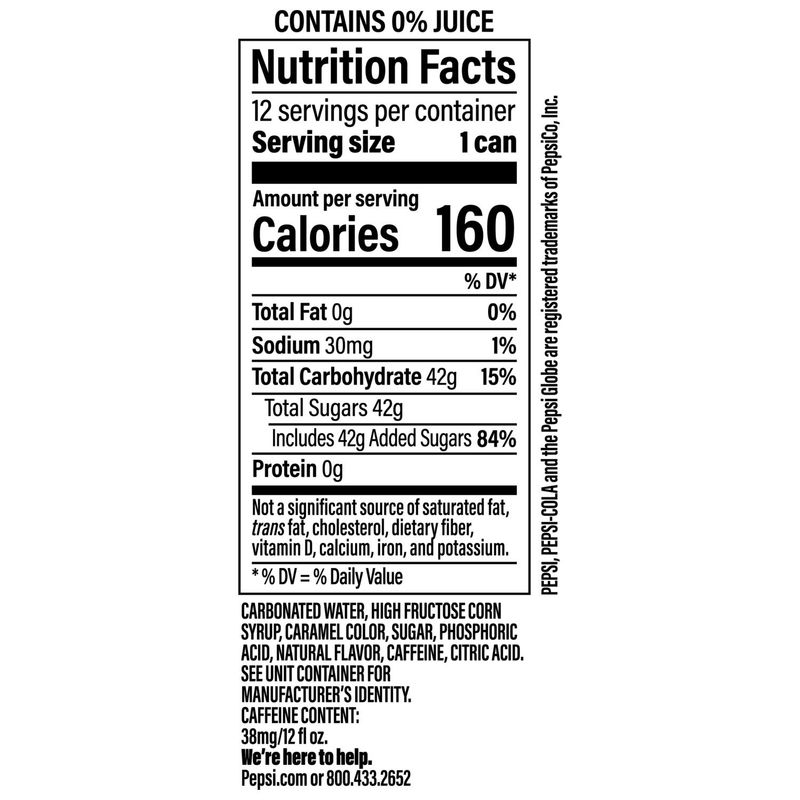 Pepsi Soda Wild Cherry 12 Fl Oz, 12 Count