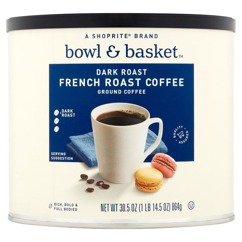 Bowl &amp; Basket Dark French Roast Ground Coffee, 30.5 oz