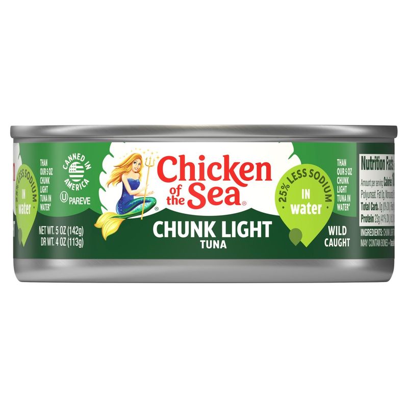 Chicken of the Sea Chunk Light Tuna in Water, 5 oz