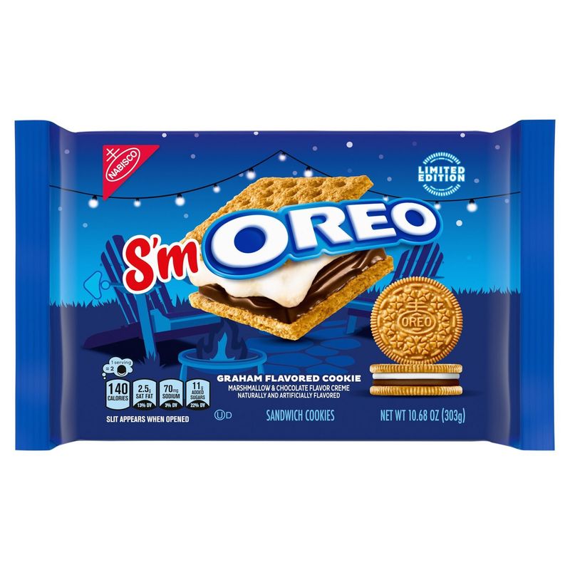 Nabisco S'm Oreo Graham Flavored Sandwich Cookies Limited Edition, 10.68 oz