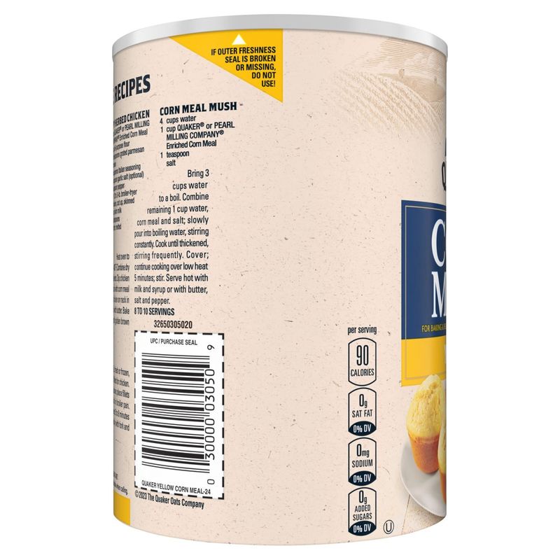 Quaker Yellow Corn Meal, 24 oz