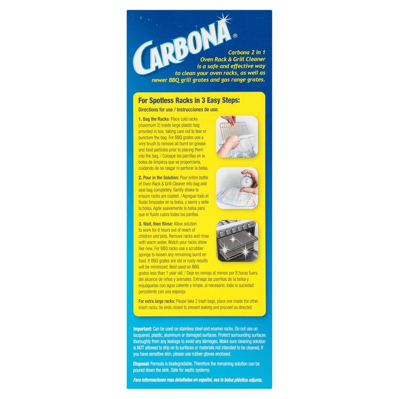 Carbona 2 in 1 Oven Rack &amp; Grill Cleaner, 16.8 fl oz