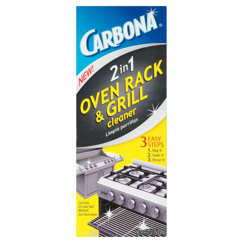 Carbona 2 in 1 Oven Rack &amp; Grill Cleaner, 16.8 fl oz