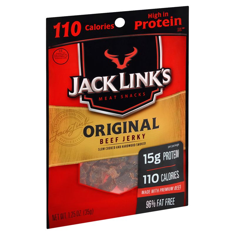 Jack Link's Original Beef Jerky Meat Snacks, 1.25 oz