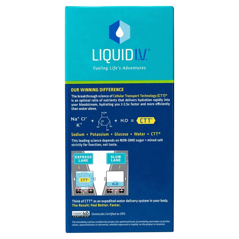 Liquid I.V. Hydration Multiplier Watermelon Electrolyte Drink Mix, 0.56 oz, 10 count