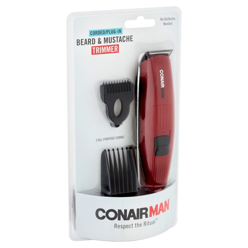 Conair Man Corded/Plug-In Beard &amp; Mustache Trimmer