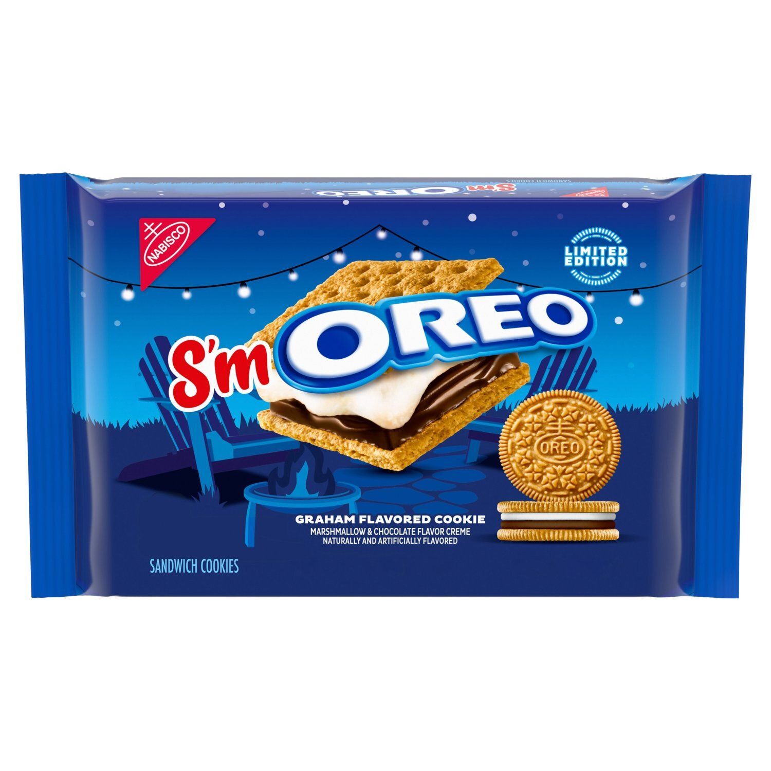 Nabisco S'm Oreo Graham Flavored Sandwich Cookies Limited Edition, 10.68 oz