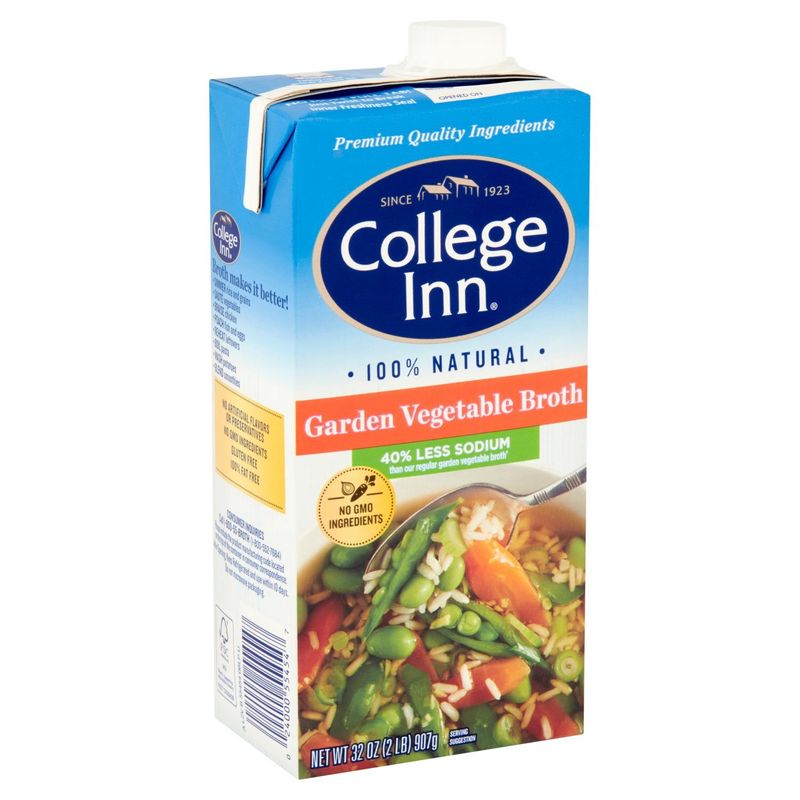 College Inn 40% Less Sodium Garden Vegetable Broth, 32 oz