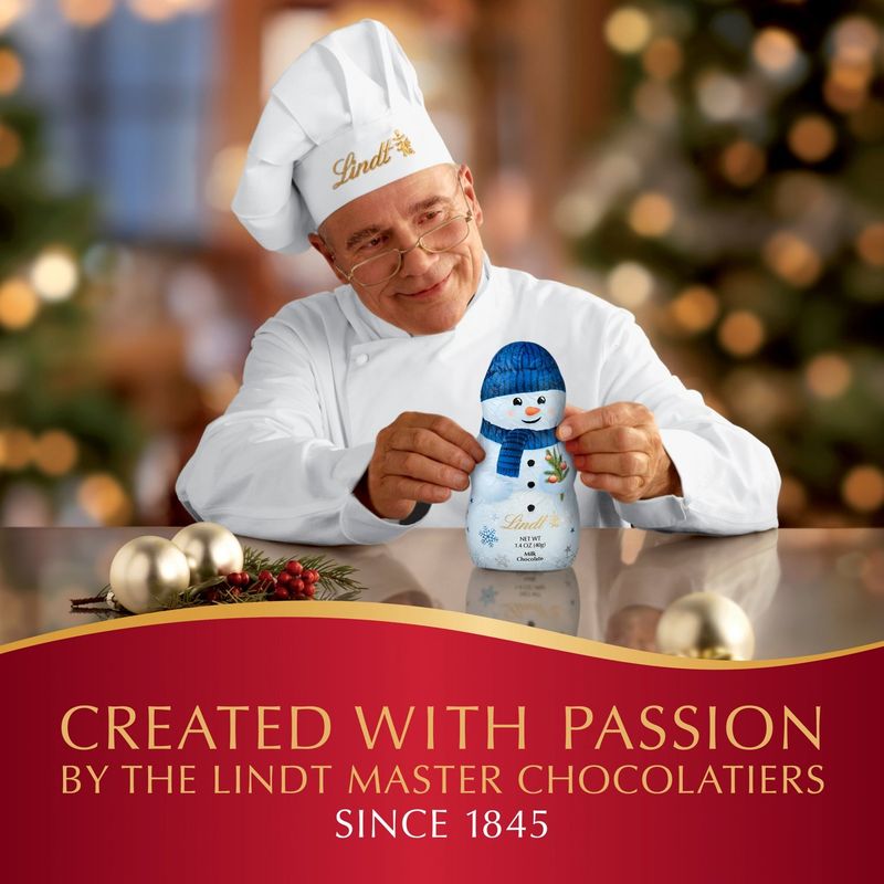 Lindt Snowman Milk Chocolate, 1.7 oz