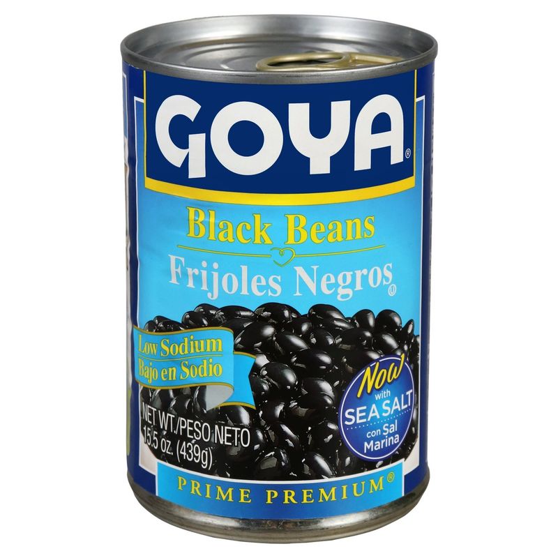 Goya Prime Premium Low Sodium Black Beans, 15.5 oz