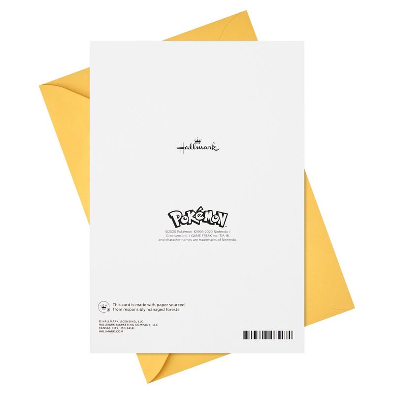 Hallmark Pokémon Pop Up Birthday Card for Kids (Pikachu, Squirtle, Charmander, Bulbasaur)