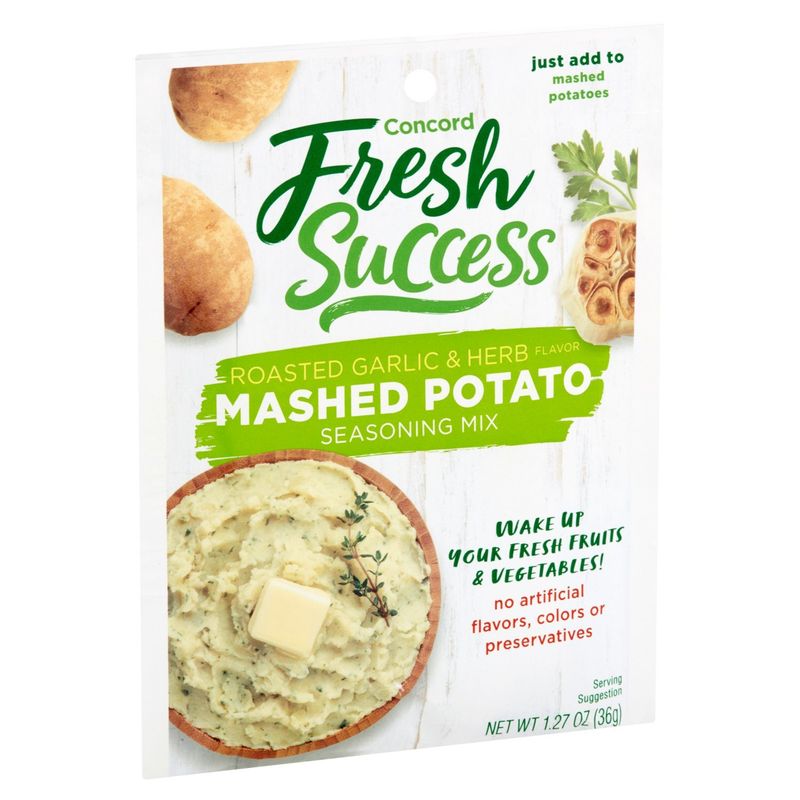 Concord Fresh Success Roasted Garlic &amp; Herb Flavor Mashed Potato Seasoning Mix, 1.27 oz