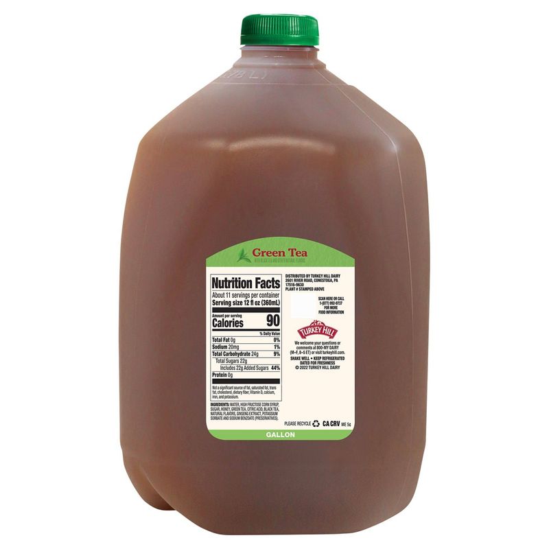Turkey Hill Green Tea, one gallon