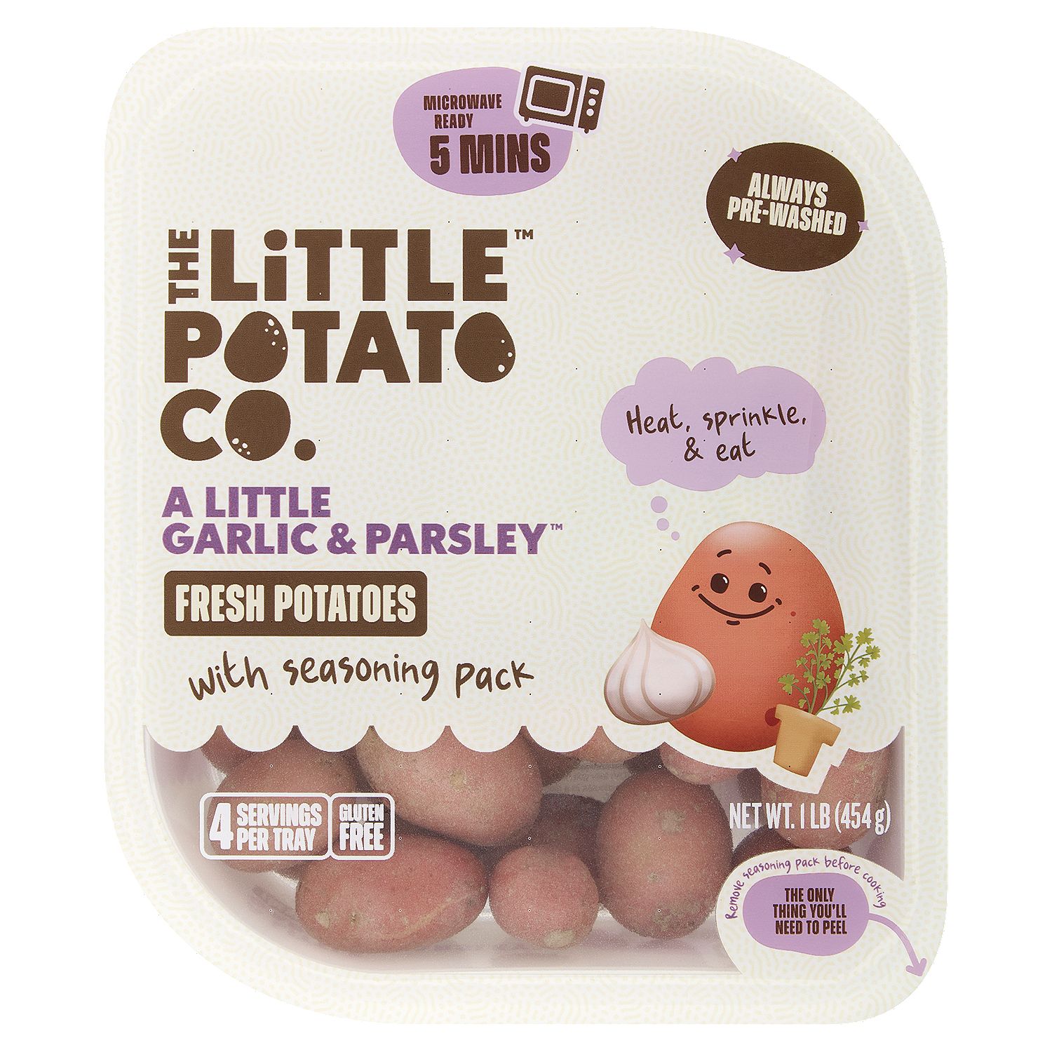 The Little Potato Co. A Little Garlic &amp; Parsley Fresh Potatoes with Seasoning Pack, 1 lb