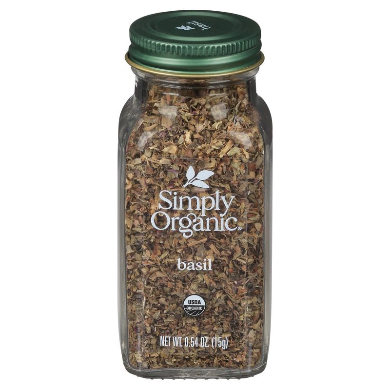 Simply Organic Basil, 0.54 oz