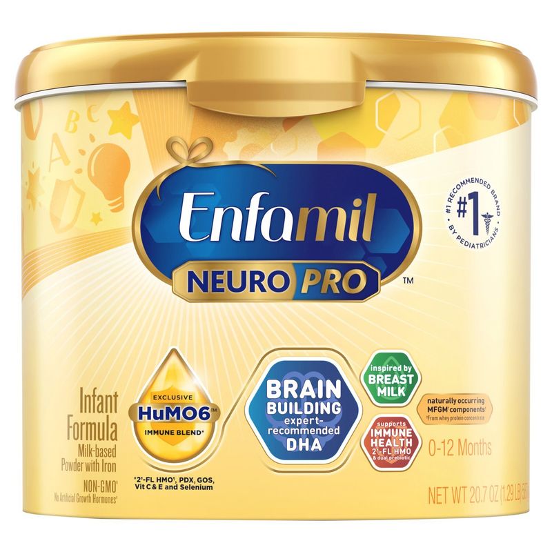 Enfamil NeuroPro Baby Formula, Expert-Recommended Brain-Building Omega-3 DHA, 20.7 Oz