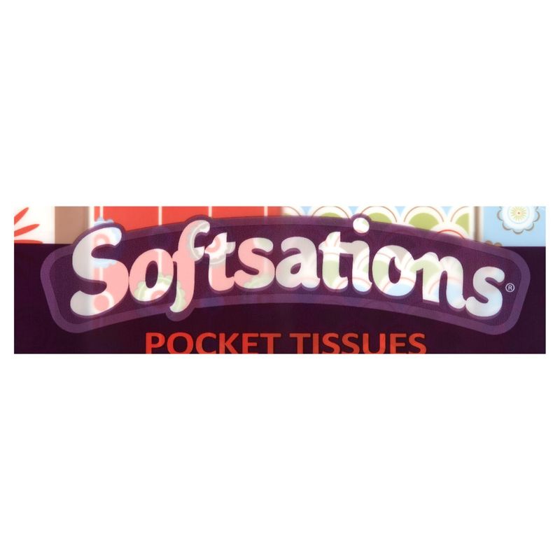 Softsations White Unscented 3-Ply Facial Pocket Tissues, 8 count