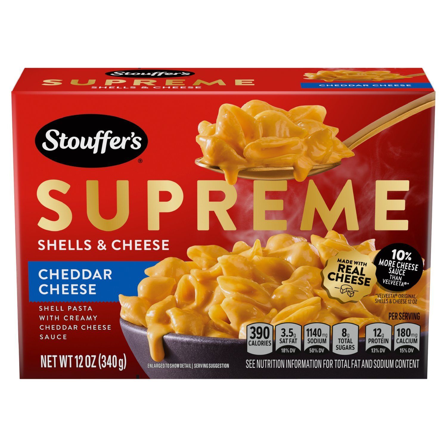 Stouffer's Supreme Cheddar Cheese Shells &amp; Cheese, 12 oz