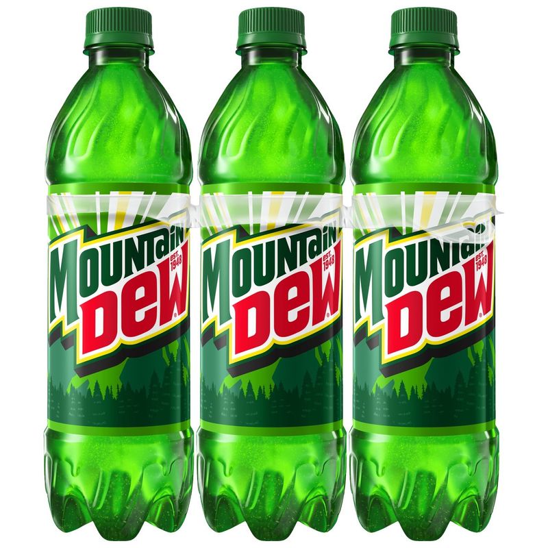 Mountain Dew Soda Citrus 16.9 Fl Oz, 6 Count