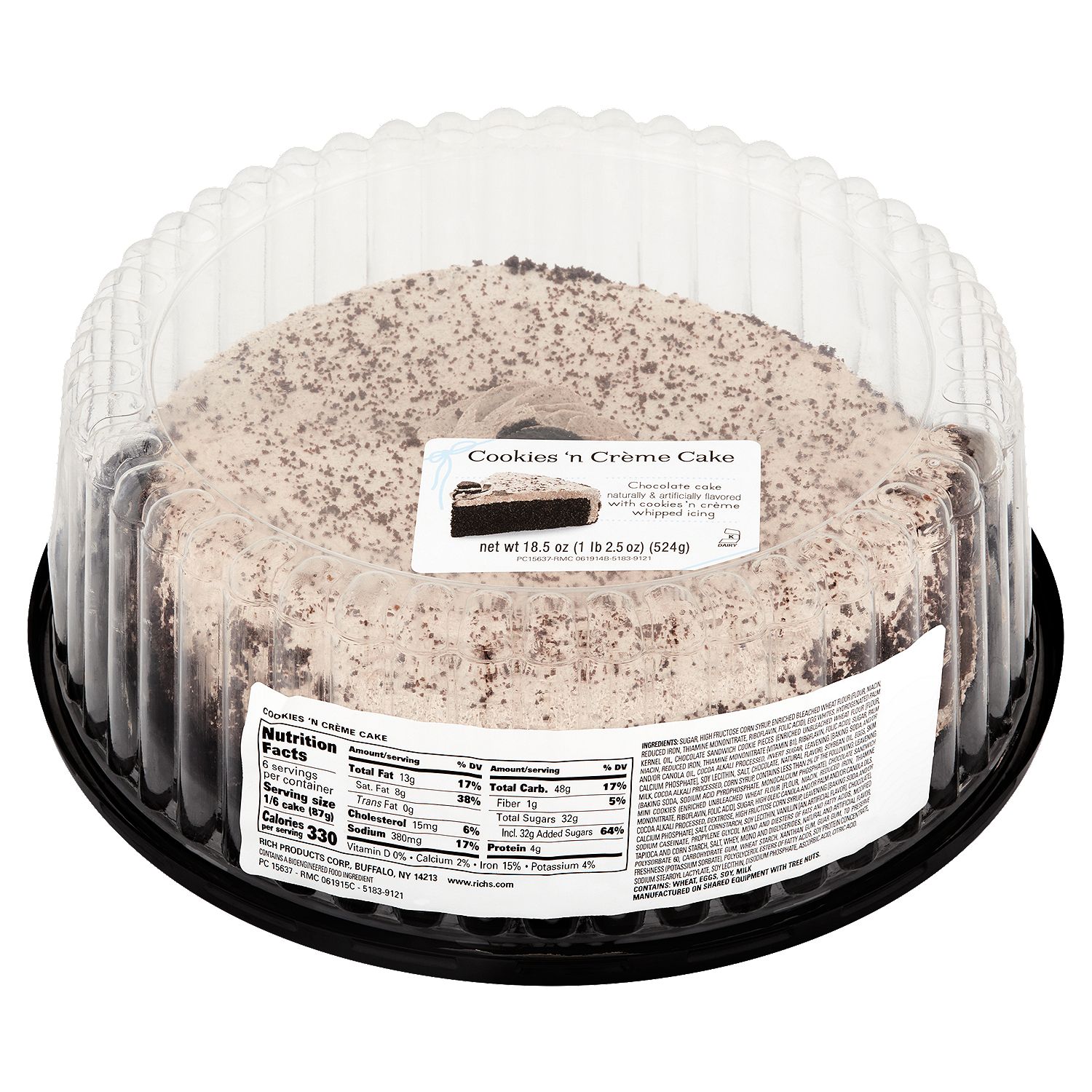 Rich Products Corp. Cookies 'n Crème Cake, 18.5 oz