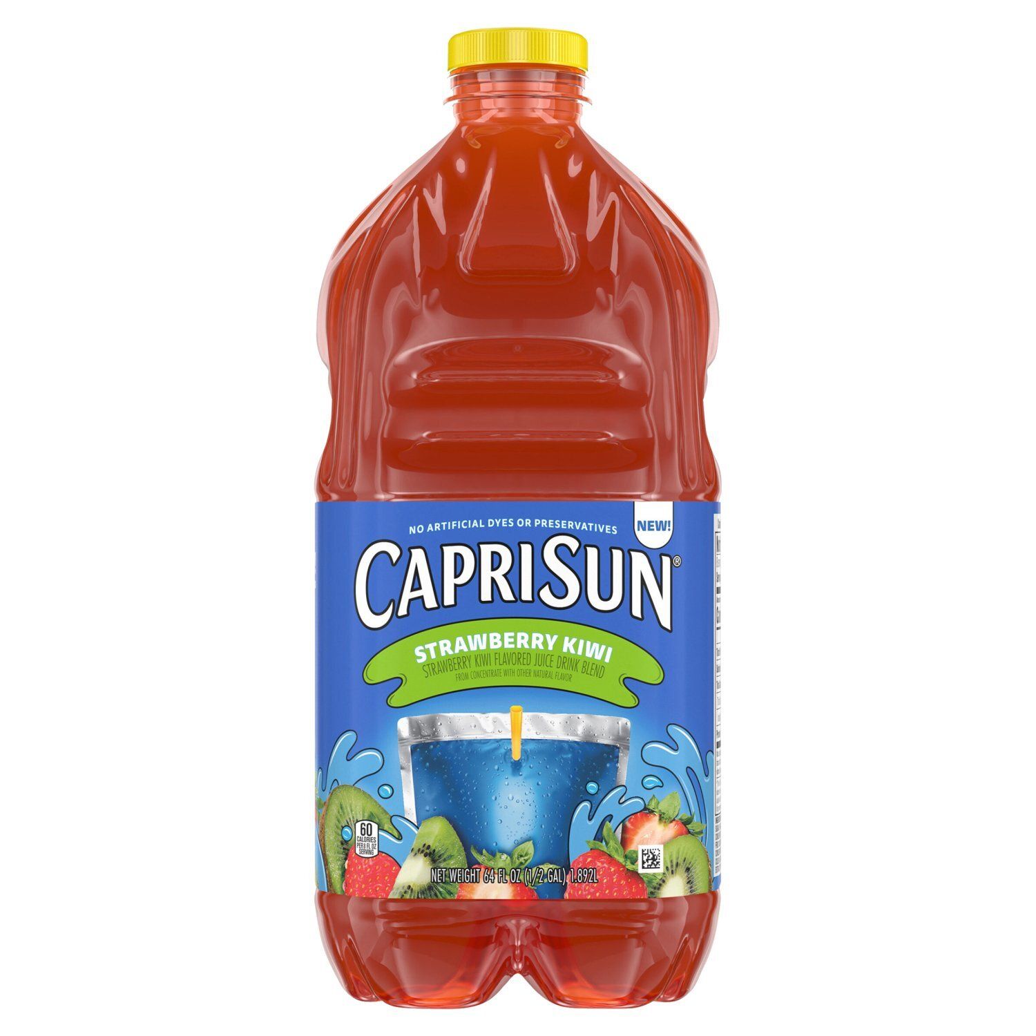 Capri Sun Strawberry Kiwi Flavored Juice Drink Blend, 64 fl oz