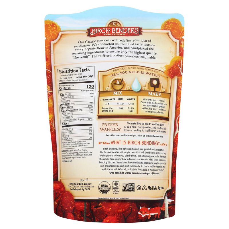 Birch Benders Organic Classic Recipe Pancake &amp; Waffle Mix, 16 oz