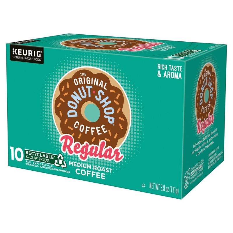 The Original Donut Shop Regular Medium Roast Coffee K-Cup Pods, 3.9 oz, 10 count