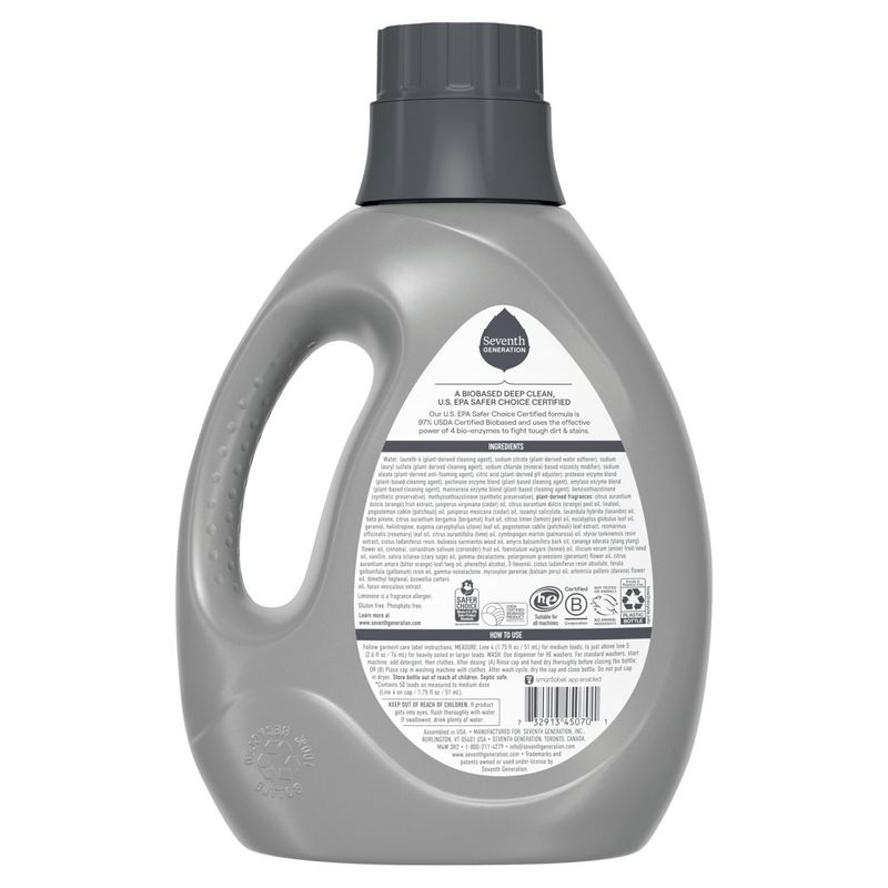 Seventh Generation Ultra Power+ Clean Scent Laundry Detergent, 50 loads, 87.5 fl oz