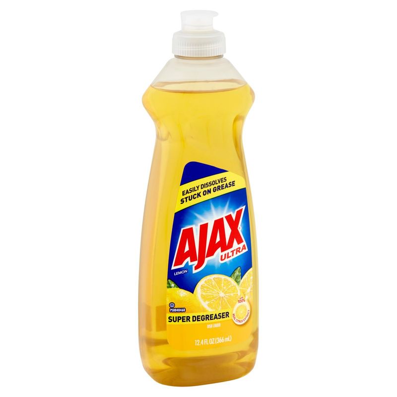 Ajax Ultra Super Degreaser Lemon Dish Liquid, 12.4 fl oz