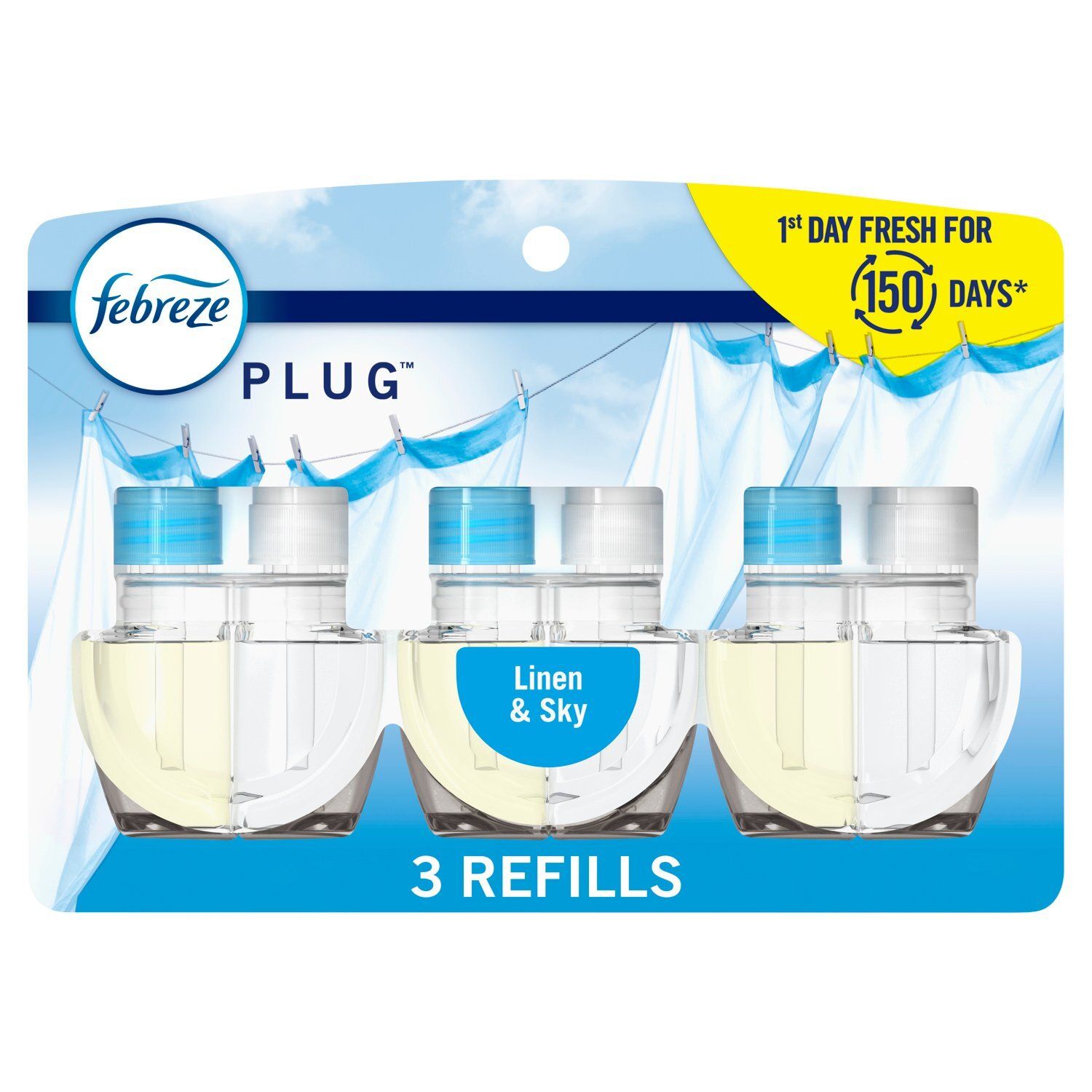 Febreze Plug Scented Oil Refill, 0.87 fl oz, 3 count