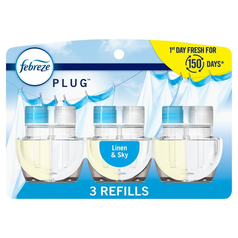 Febreze Plug Scented Oil Refill, 0.87 fl oz, 3 count