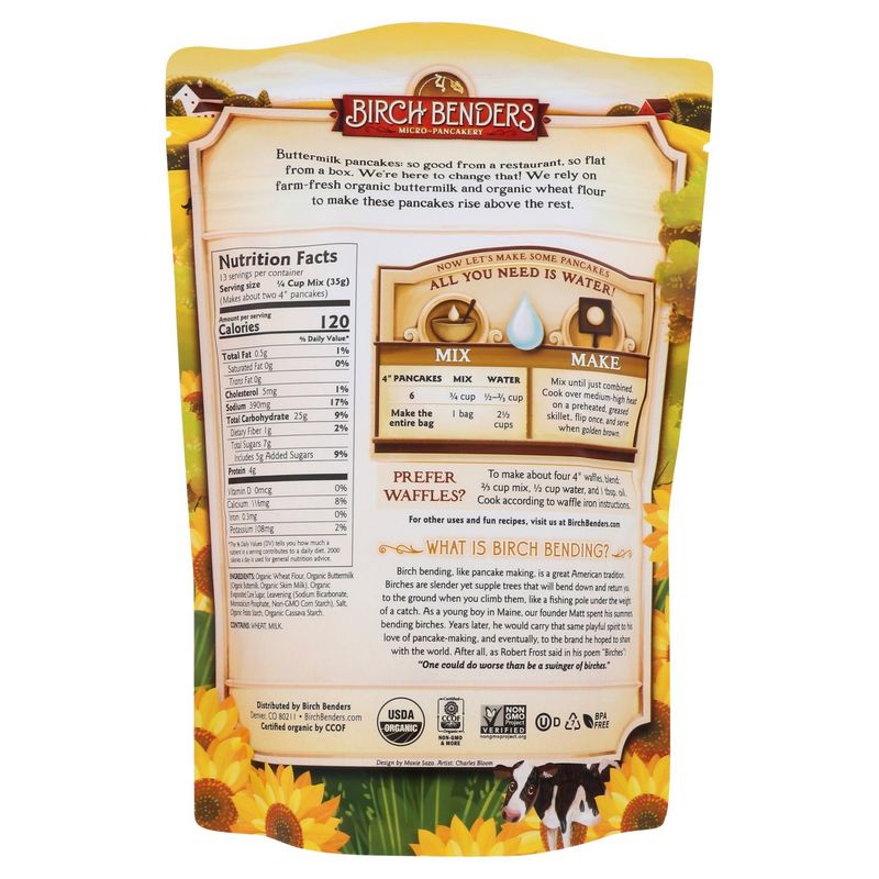 Birch Benders Organic Buttermilk Pancake &amp; Waffle Mix, 16 oz
