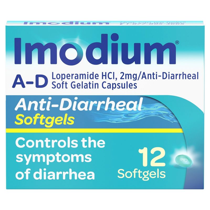 Imodium Anti-Diarrheal Softgels, 12 count