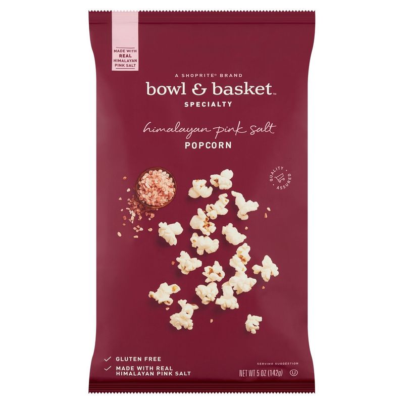 Bowl &amp; Basket Specialty Himalayan Pink Salt Popcorn, 5 oz