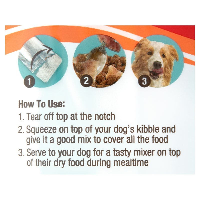 Good 'n' Tasty Triple Flavor Puree Mix-Ins Dog Food Mixer for All Dogs, 7 count, 3.95 oz