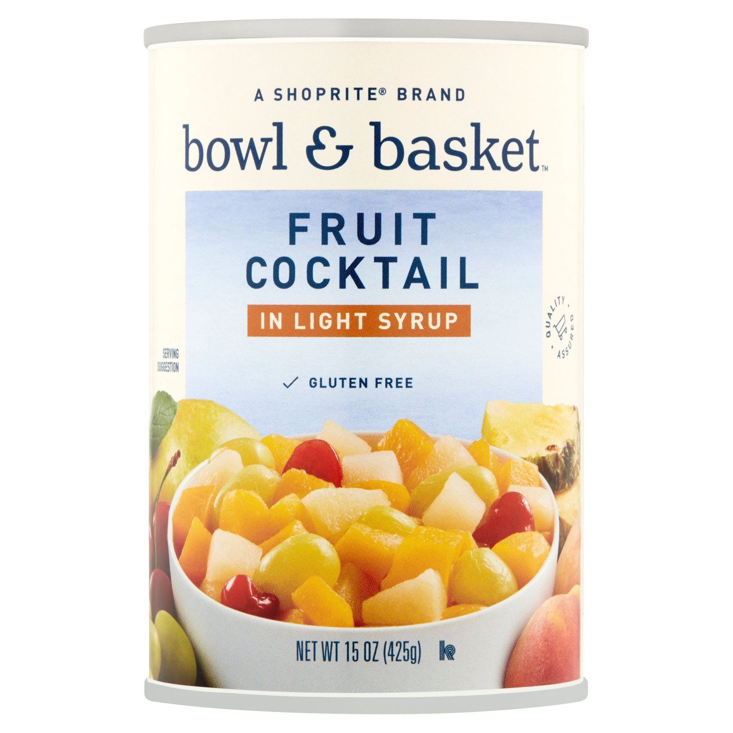 Bowl &amp; Basket Fruit Cocktail in Light Syrup, 15 oz