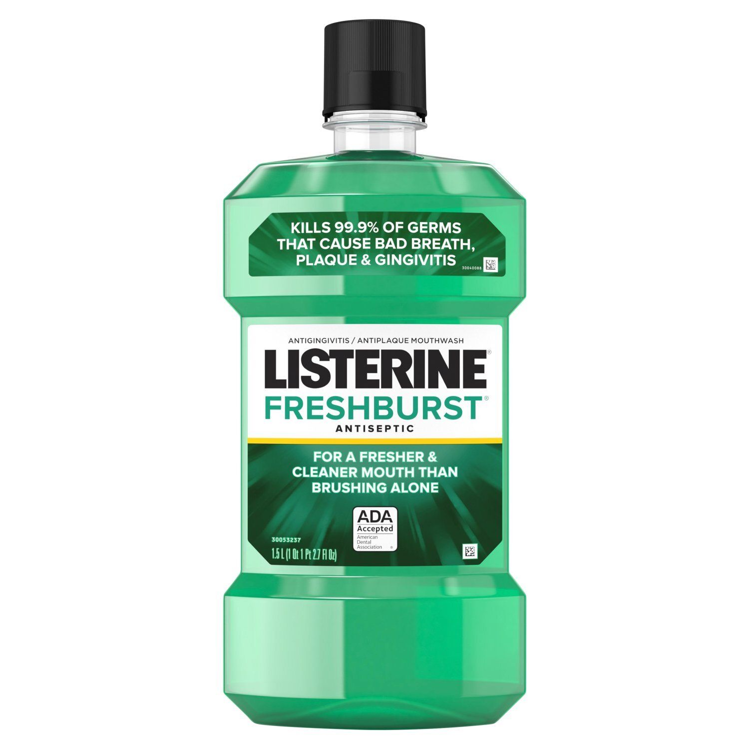 Listerine Freshburst Antiseptic Mouthwash, Mint, 1.5L