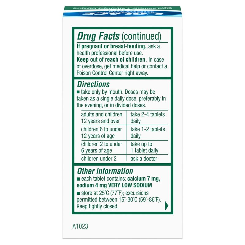 Colace 2-In-1 Stool Softener + Stimulant Laxative Tablets, 30 count